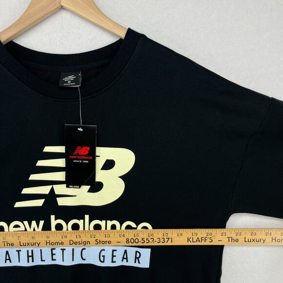 NEW BALANCE Dress M Athletic Gear Relaxed Essential Fleece Shirtdress Black NEW - Picture 14 of 16